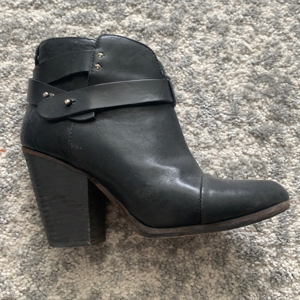 Rag and bone heeled black booties